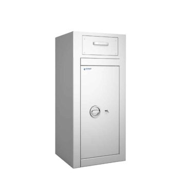 Coffre-fort dépôt Vulcain 80 avec serrure A2P, sécurisé pour fonds.