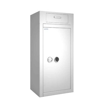 Coffre-fort dépôt de fonds Vulcain 200 avec serrure A2P pour sécuriser vos dépôts.