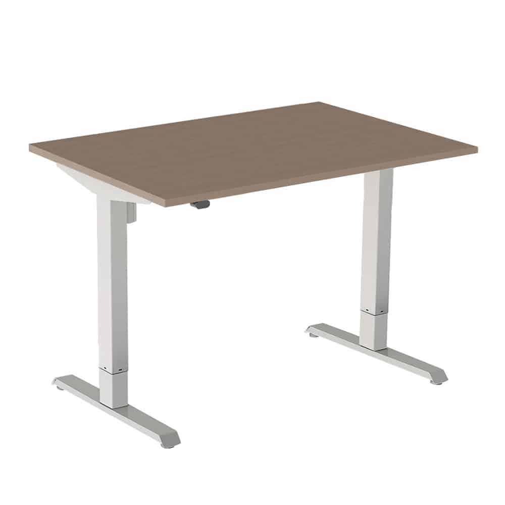 Bureau Droit Assis Debout Electrique - L120 cm - Ligne Health