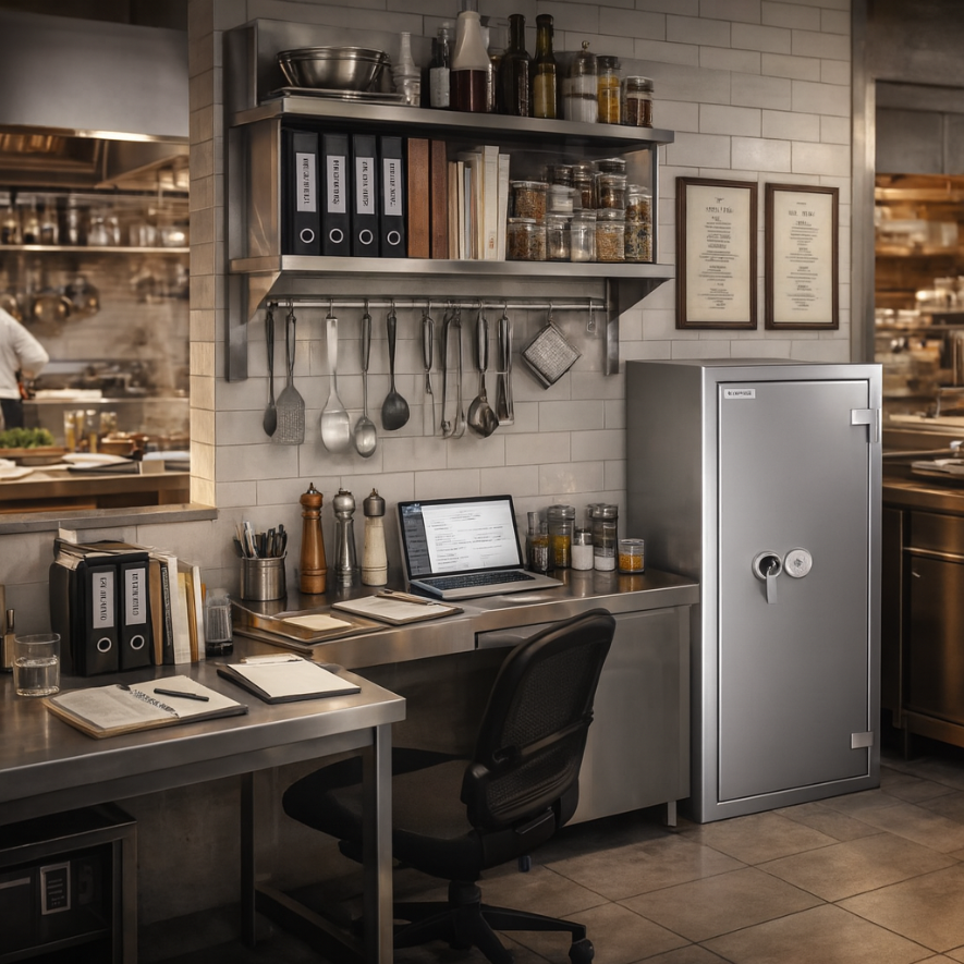 Coffre-Fort étanche et Anti-Feu - Document Papier - Classe 1 VA 25000€ et Ignifuge 30 minutes - Zephir 1183 Duo