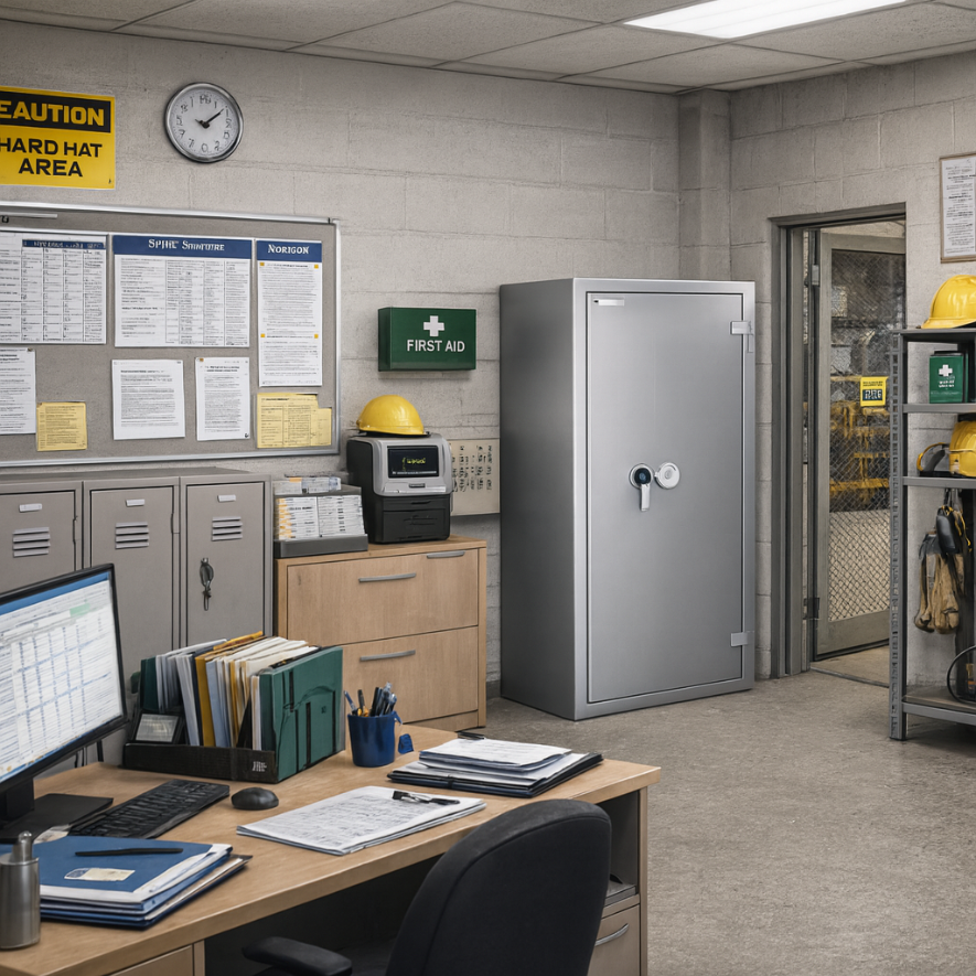 Coffre-Fort étanche et Anti-Feu - Document Papier - Classe 1 VA 25000€ et Ignifuge 30 minutes - Zephir 1415 Duo