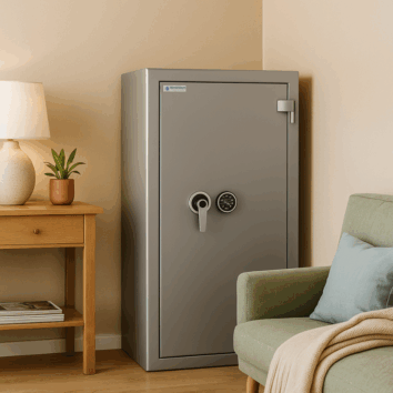 Coffre-Fort étanche et Anti-Feu - Document Papier - Classe 2 VA 35000€ et Ignifuge 30 minutes - Zephir 2192 Duo