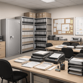 Coffre-Fort étanche et Anti-Feu - Document Papier - Classe 2 VA 35000€ et Ignifuge 30 minutes - Zephir 2523 Duo