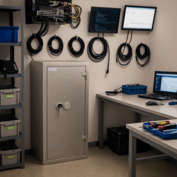 Coffre-Fort étanche et Anti-Feu - Document Papier - Classe 3 VA 55000€ et Ignifuge 30 minutes - Zephir 3153 Duo