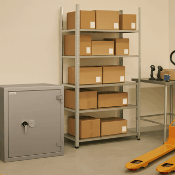 Coffre-Fort étanche et Anti-Feu - Document Papier - Classe 3 VA 55000€ et Ignifuge 30 minutes - Zephir 3283 Duo