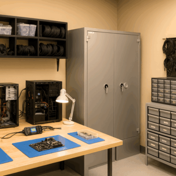 Coffre-Fort étanche et Anti-Feu - Document Papier - Classe 3 VA 55000€ et Ignifuge 30 minutes - Zephir 3849 Duo