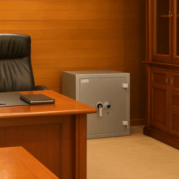 Coffre-Fort étanche et Anti-Feu - Document Papier - Classe 4 VA 110000€ et Ignifuge 30 minutes - Zephir 4127 Duo