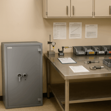 Coffre-Fort étanche et Anti-Feu - Document Papier - Classe 4 VA 110000€ et Ignifuge 30 minutes - Zephir 4298 Duo