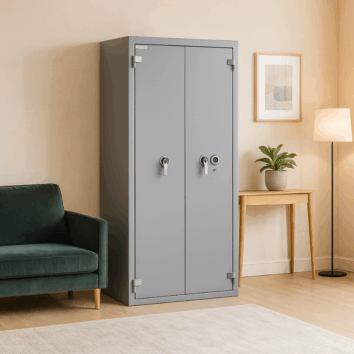 Coffre-Fort étanche et Anti-Feu - Document Papier - Classe 4 VA 110000€ et Ignifuge 30 minutes - Zephir 4508 Duo