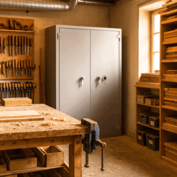 Coffre-Fort étanche et Anti-Feu - Document Papier - Classe 4 VA 110000€ et Ignifuge 30 minutes - Zephir 4715 Duo