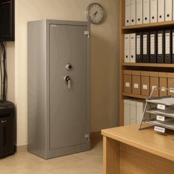 Coffre-Fort étanche et Anti-Feu - Document Papier - Classe 5 VA 200000€ et Ignifuge 30 minutes - Zephir 5260 Duo