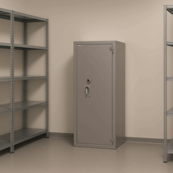 Coffre-Fort étanche et Anti-Feu - Document Papier - Classe 5 VA 200000€ et Ignifuge 30 minutes - Zephir 5570 Duo