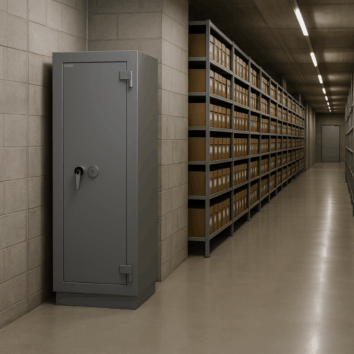 Armoire-Ignifugée Document Papier - Classe 1 VA 25000€ et Ignifuge 120 minutes - Paper Duo 350