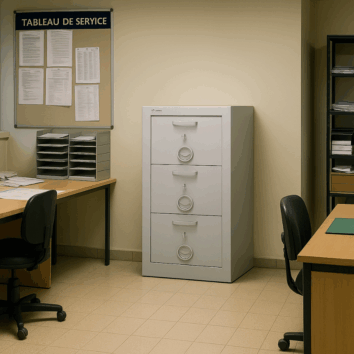 Armoire forte COUPE FEU 3 tiroirs - Class Fire