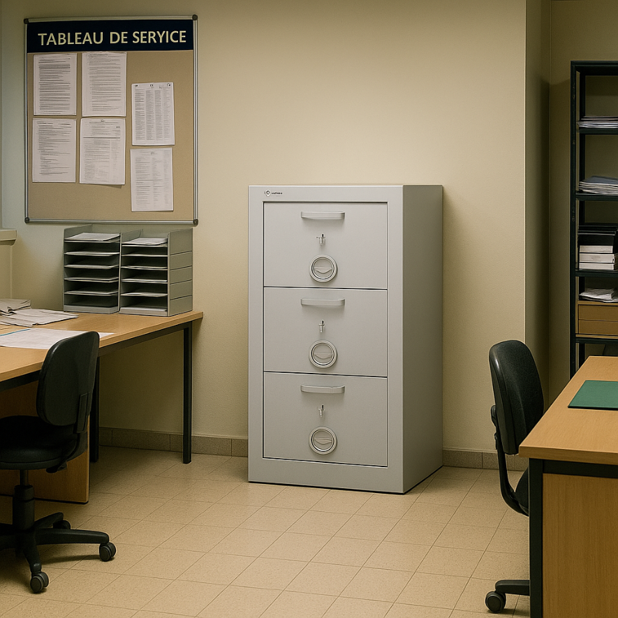 Armoire forte COUPE FEU 3 tiroirs - Class Fire