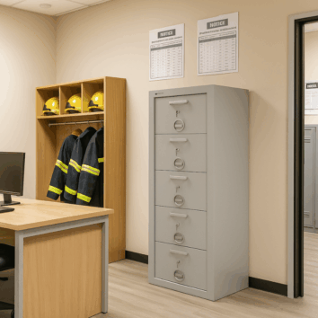 Armoire forte COUPE FEU 5 tiroirs - Class Fire