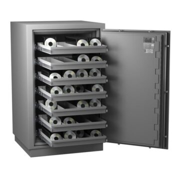 Armoire forte ignifuge magnetique MEDIA DUO 1280 2h Classe 1