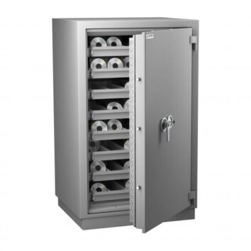 Armoire forte ignifuge magnetique MEDIA DUO 1430 2h Classe 1