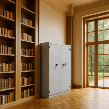 Armoire-Ignifugée Document Papier - Classe 1 VA 25000€ et Ignifuge 120 minutes - Paper Duo 750