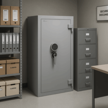 Armoire forte Blindée pour document - anti-vol - anti-espionnage industriel - Star Protect 250