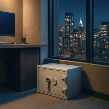 Coffre-fort Bindé Ignifuge - 60 minutes - Document Papier - Classe 0 VA 8000€ - Protect Duo 0054