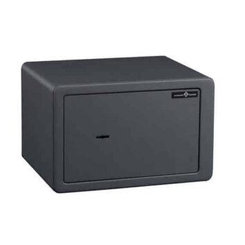 Mini coffre-fort de sécurité HES 10 fermé avec serrure à clés
