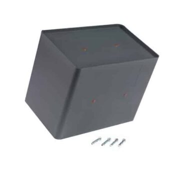 Mini coffre-fort de sécurité HES 10 avec serrure à clés et kit de fixation.