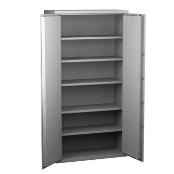 Armoire forte anti-feu Prima Fire 700, norme DIN 4102, en tôle 20/10e avec 5 tablettes réglables, 700L.
