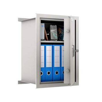 Coffre-fort ignifuge à emmurer WB5, protection 2h, idéal pour documents.