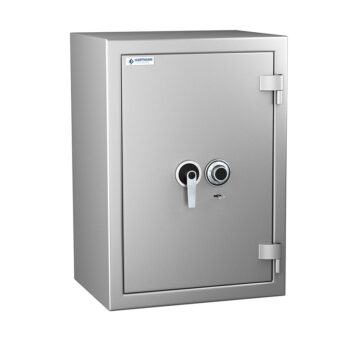 Coffre-fort Zephir 4116 Duo, étanche, ignifuge 30 min, pour documents papier, classe 4 VA 110000€.