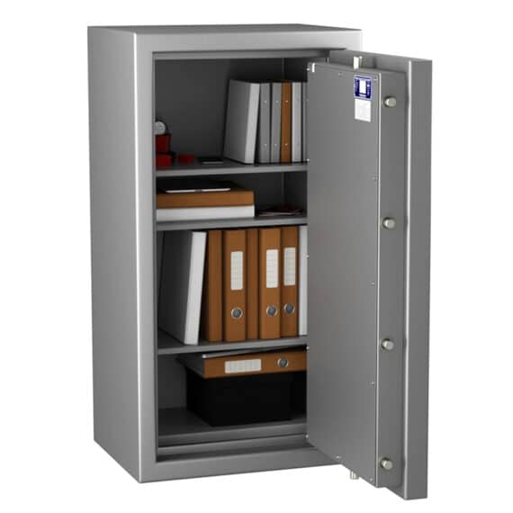 Coffre-fort Zephir 4162 Duo, étanche et ignifuge 30 min, classe 4 VA 110000€, pour documents papier.