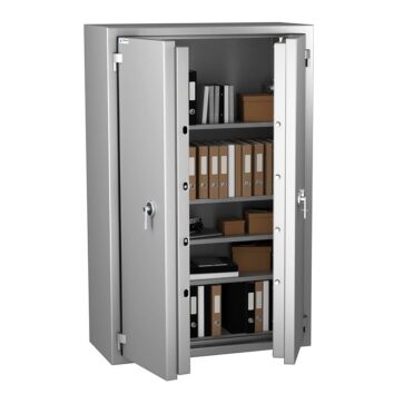 Coffre-fort Zephir 4715 Duo, étanche, anti-feu, classe 4 VA 110000€, ignifuge 30 min pour documents papier.