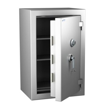 Coffre-fort étanche et anti-feu Zephir 5129 Duo, ignifuge 30 min, protège documents papier, classe 5 VA 200000€.