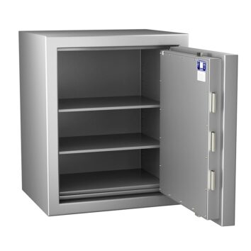 Coffre-fort Zephir 5295 Duo, étanche, ignifuge 30 min, pour documents papier, classe 5 VA 200000€.