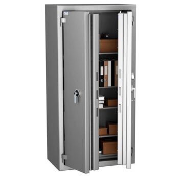 Coffre-fort étanche et anti-feu Zephir 5499 Duo, ignifuge 30 min, pour documents papier, classe 5 VA 200000€.