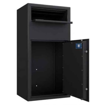 Coffre-fort dépôt de fonds à trappe, modèle Essential HED160, capacité 16L.