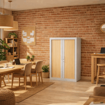 Armoire Rideaux - Archives & dossiers suspendus - H120 L80 - Série A