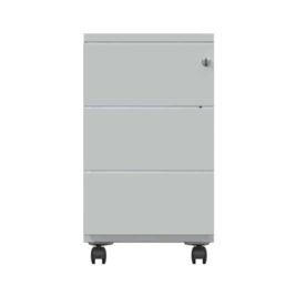 Caisson Mobile Slim 3 tiroirs - Dessus métal