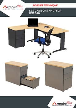 Caisson hauteur bureau 4 tiroirs avec plumier Op Lite - Maro