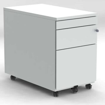 Caisson Mobile 2 tiroirs dont un tiroir pour dossiers suspendus - Tirette Plumier