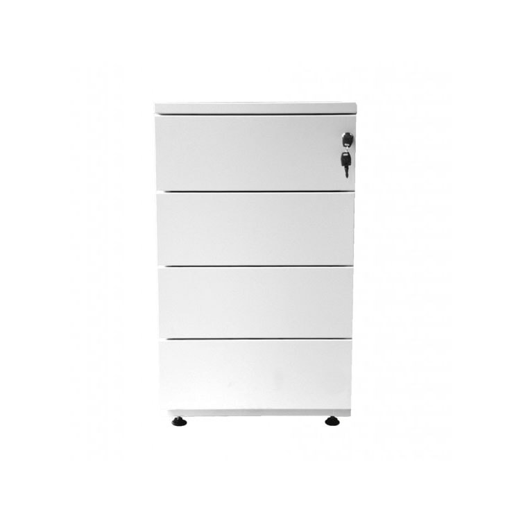 Caisson hauteur bureau OFFLINE 4 tiroirs uni pratique