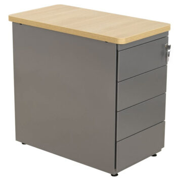 Caisson Hauteur Bureau  4 tiroirs - Dessus mélaminé