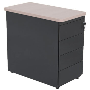 Caisson Hauteur Bureau  4 tiroirs - Dessus mélaminé