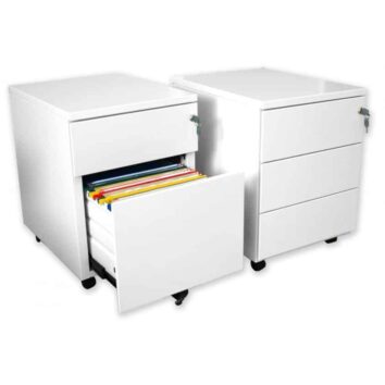 Caisson Mobile 3 tiroirs - Dessus métal - Coloris Standard