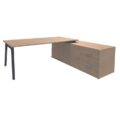 Bureau Stelenco Manager sur console à tiroirs