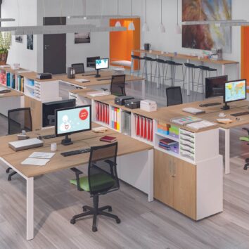 Bureau Aerospa Plan Double Chene clair