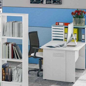 Bureau Dualia plan rectangulaire 180x80