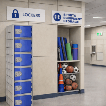 Casier Polyéthylène TOPP - 6 casier - H.181 cm