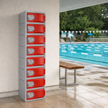 Casier Polyéthylène TOPP - 8 casier - H.181 cm