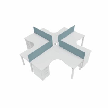 Ilot de Travail sur Caisson L. 323 cm - Gamme Esprima - simple